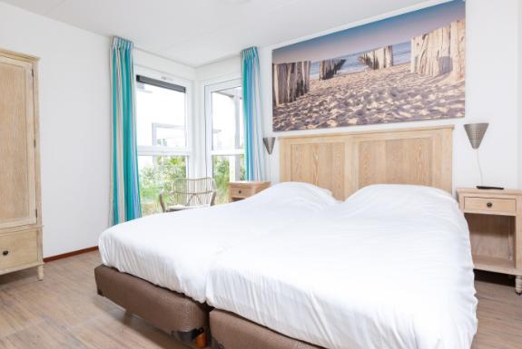 Schlafzimmer eines Bungalow | Strandpark Duynhille