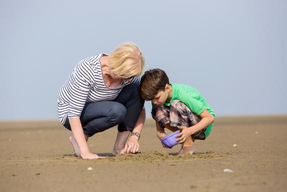 Muscheln suchen am Strand | Strandpark Duynhille